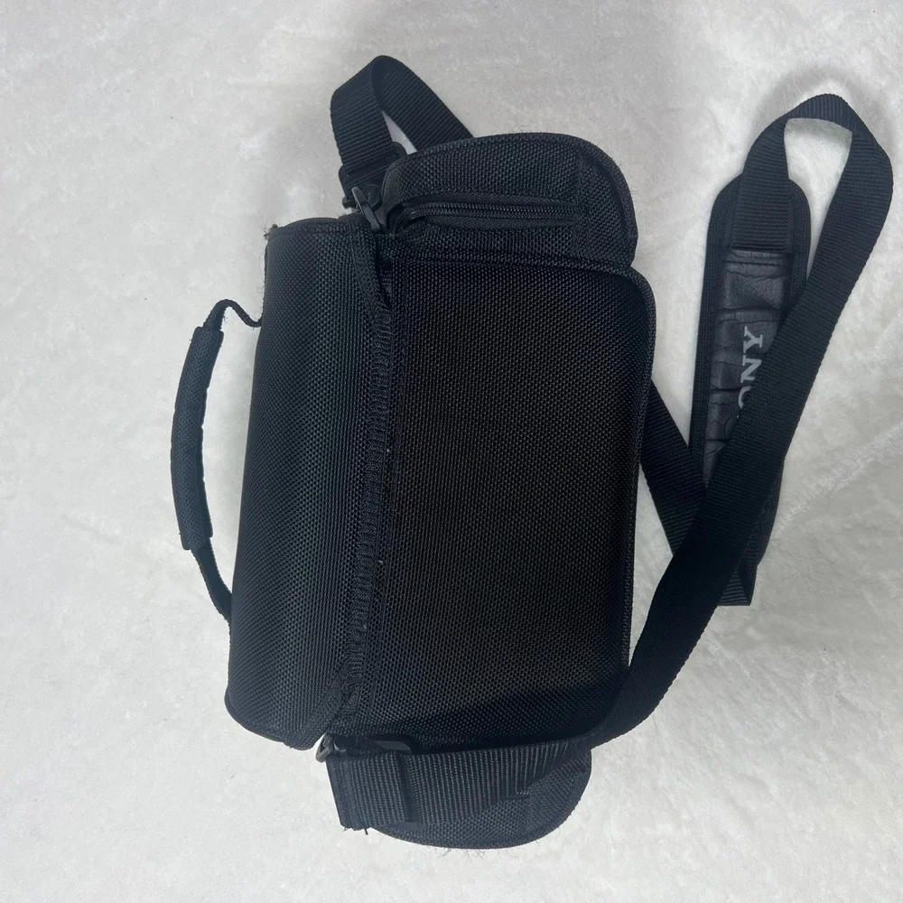 Sony Handycam Camera Bag Black Nylon Padded Shoulder Case with Adjustable Strap